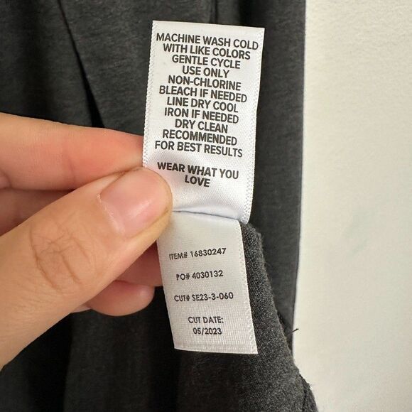 NWT Torrid Super Soft Open Front Duster Cardigan Gray Warterfall Long Women's 3X - Picture 7 of 9